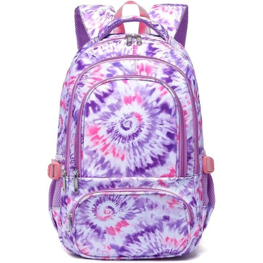 Kids Backpack Girls Elementary Primary Middle School Bags Teens Spiral Tie Dye